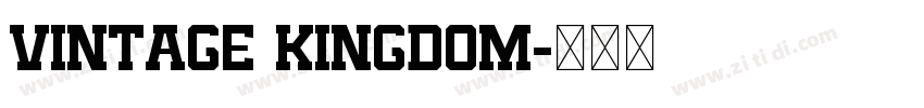 vintage kingdom字体转换